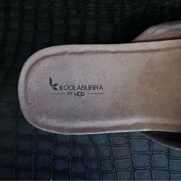 Koolaburra By UGG Womens Size 9 Color Beige/ White 
Platform Slide San-dals - Picture 6 of 7